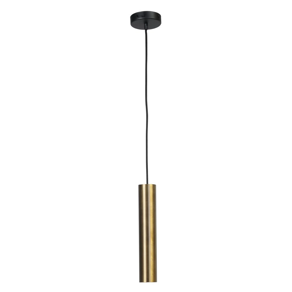 Lampe suspendue Run avec cylindre d'or Lampe suspendue Run avec cylindre d'or