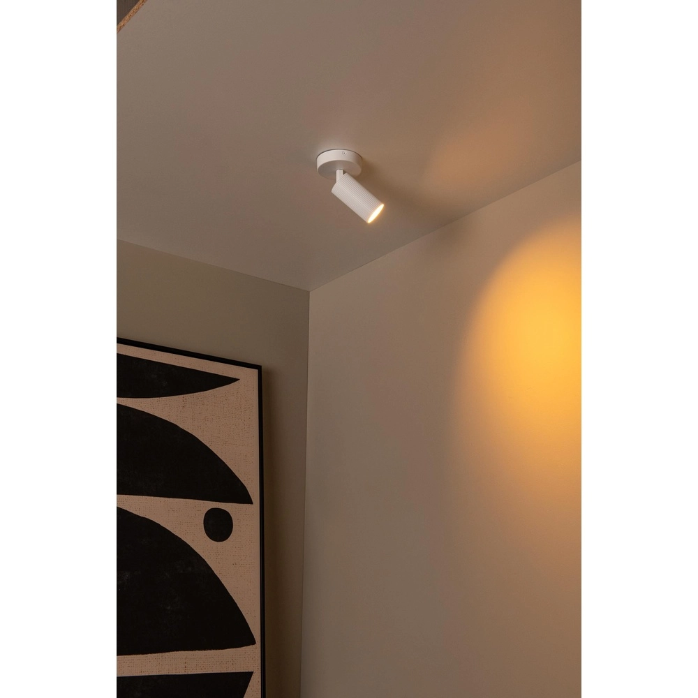Emplacement de plafond monté en surface Clubs Blanc Lucide 5411212093493