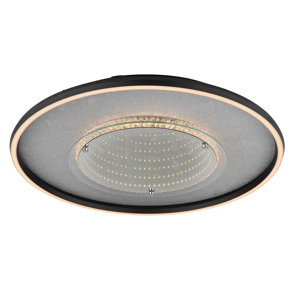 Lampe de plafond Mirrora noir Ø 51,5cm Globo 9007371569854