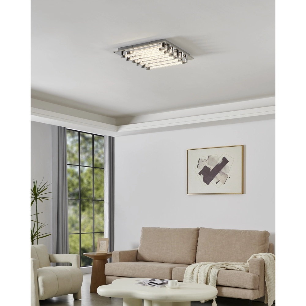 Lampe de plafond Velarde Chrome à 6 lumières Eglo 9002759953997