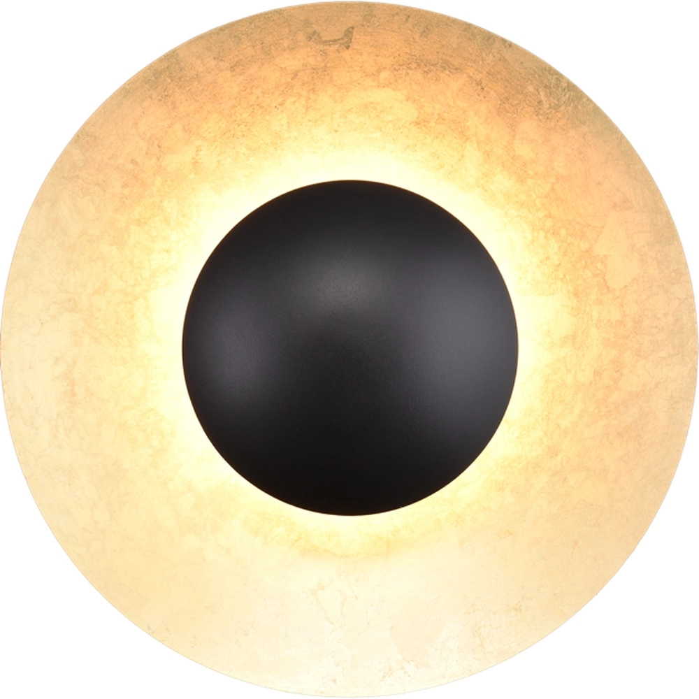 Applique murale Zyan noir avec or Masterlight 8718121207490