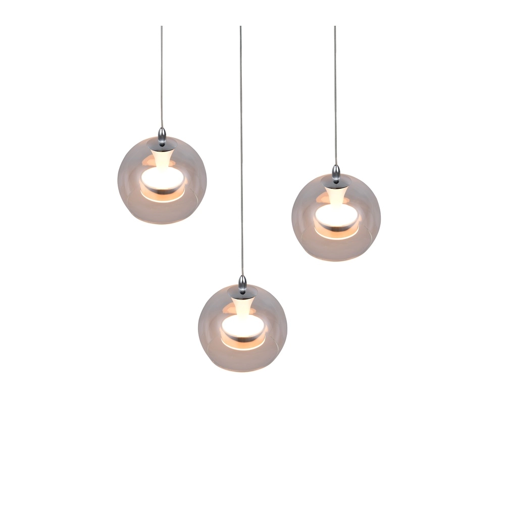 Suspension Flynt Chrome à 3 lumières Trio 4017807671001