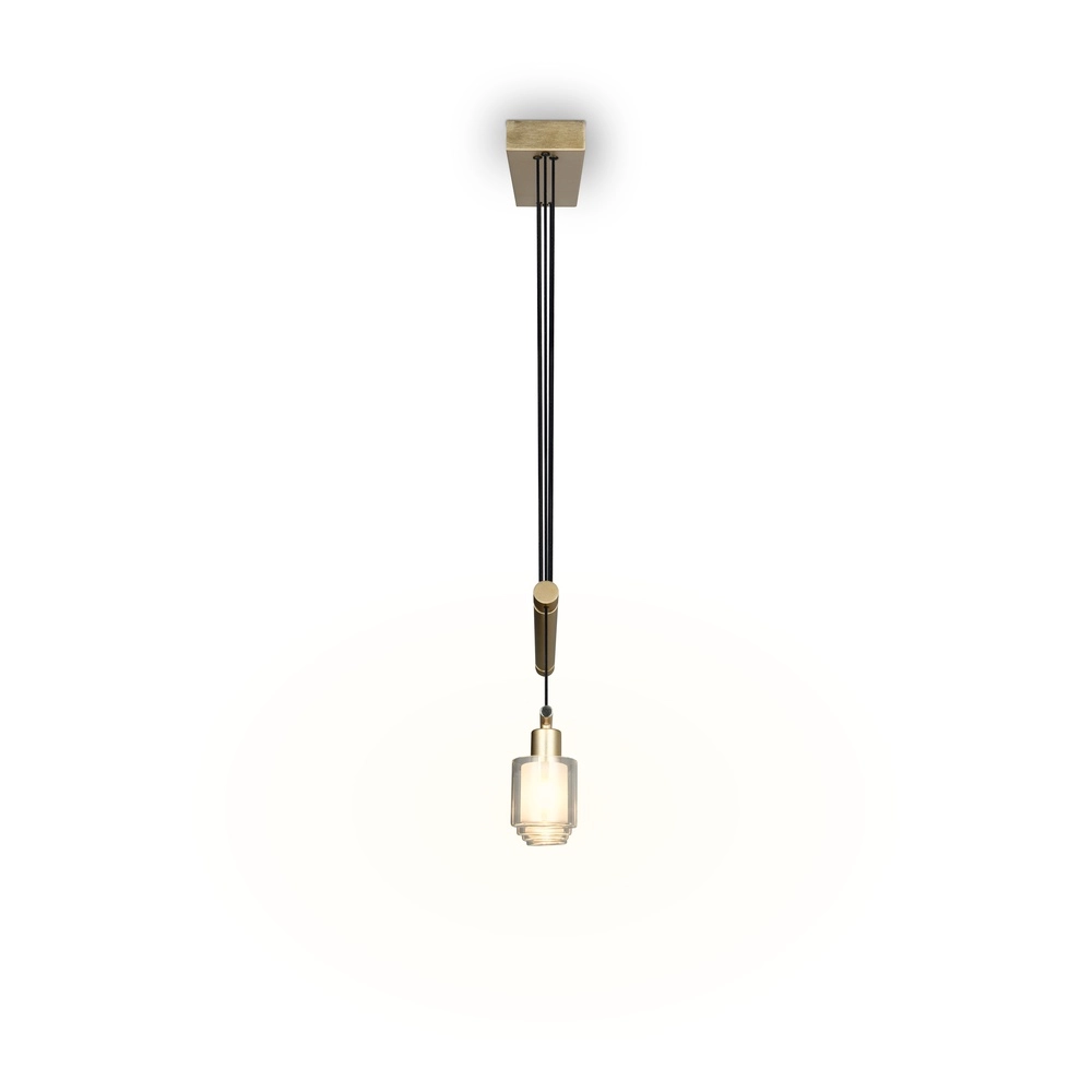 Lampe suspendue Neralo Or 4 lumières Trio 4017807702934