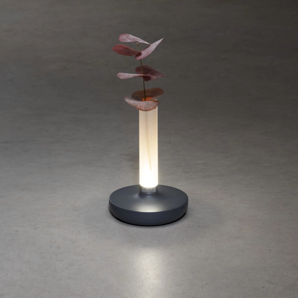 Lampe de table rechargeable Biarritz anthracite KonstSmide 7318308273730