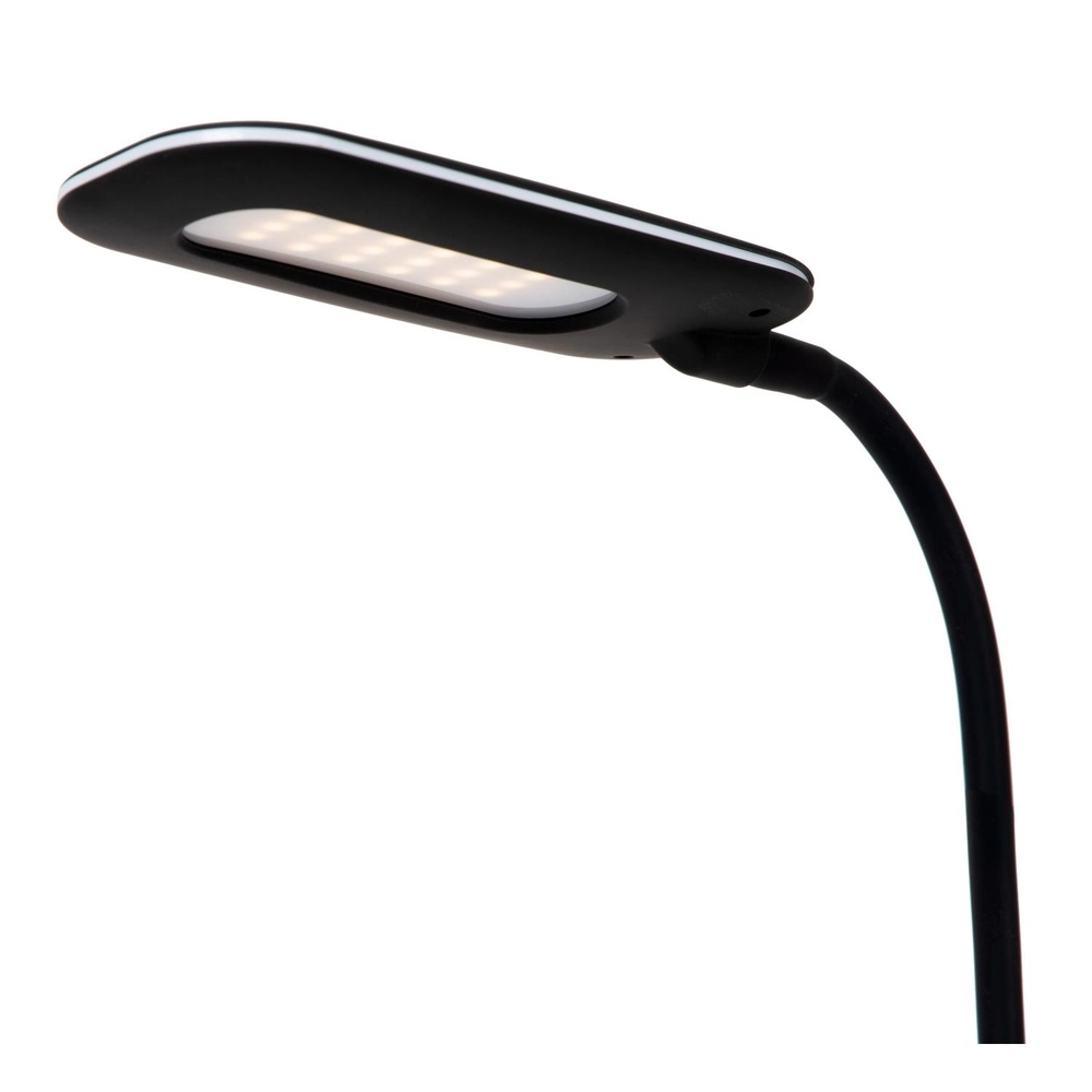 Lampe de bureau Penny avec le panneau de recharge sans fil noir Lucide 5411212185914