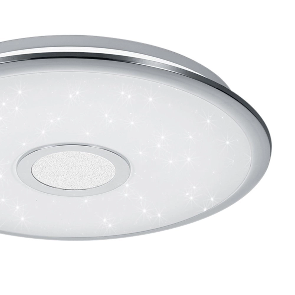 LED plafonnier Osaka 42cm gris effet étoile Trio 4017807337723