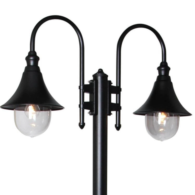 Lampadaire classique Calice 2 lumières noir Franssen 8033239008839