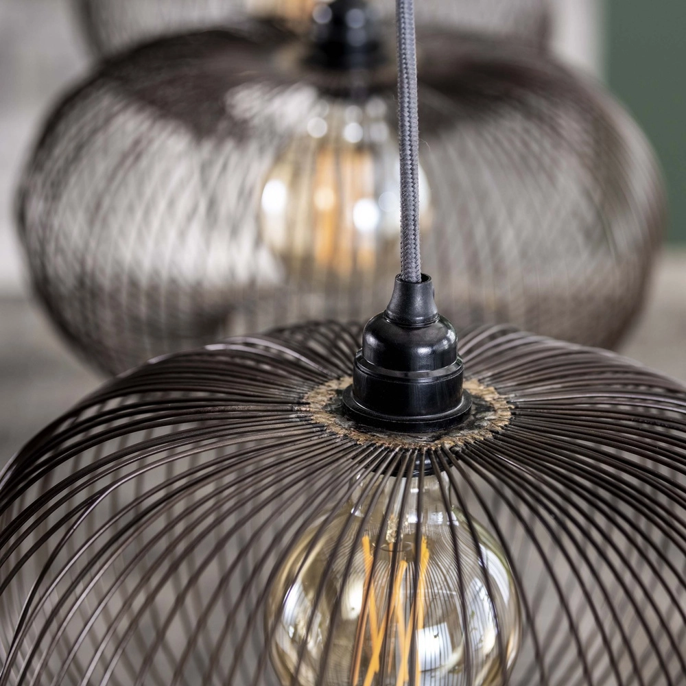 Lampe suspendue à 4 lumières Copper Ø 35 cm Lyora 8716803513266