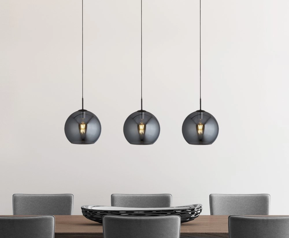 Lampe suspendue pour salle à manger Amsterdam 3 lumières Searchlight 5053423150840