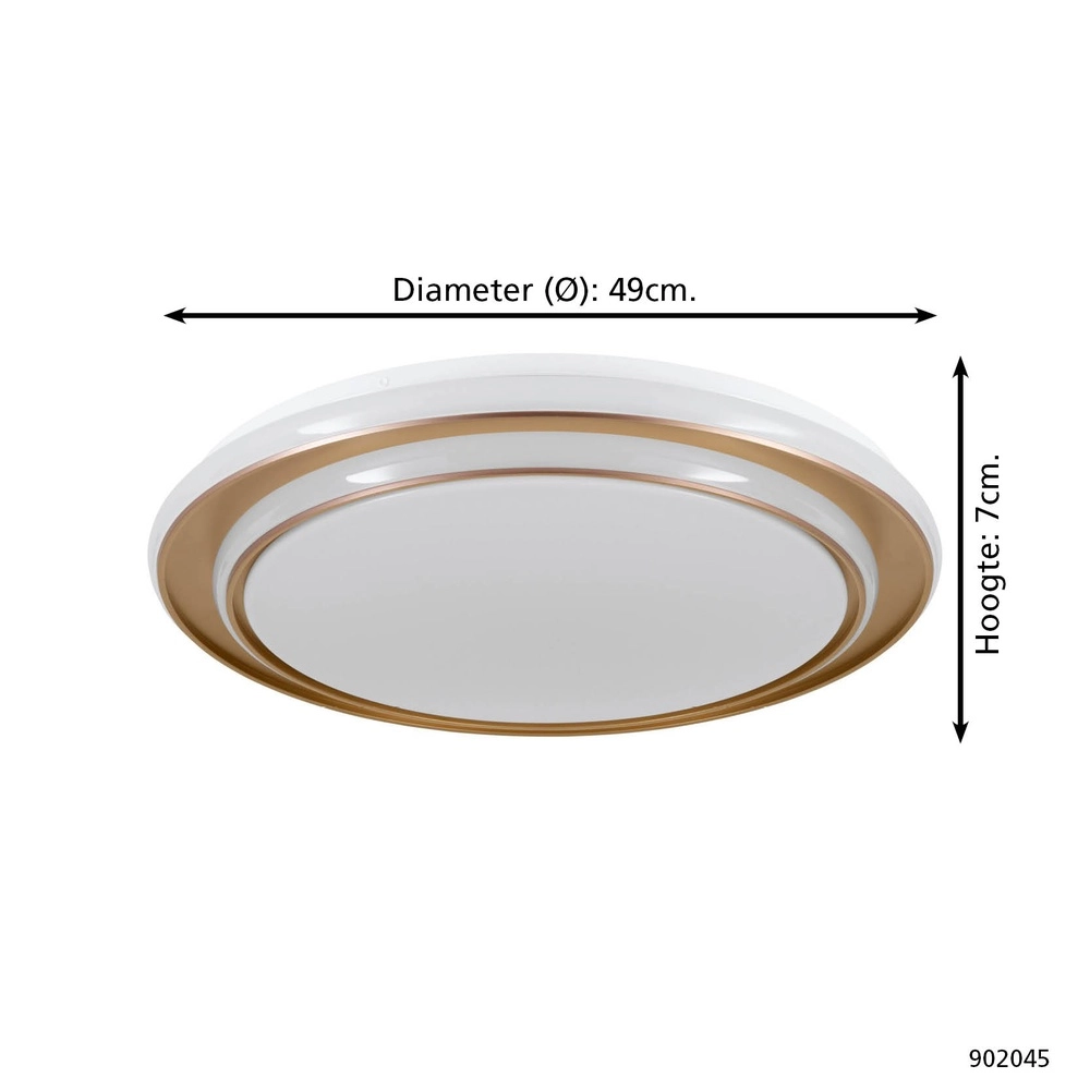 Plafonnier Moschetta or Ø 49cm Eglo 9008606357406