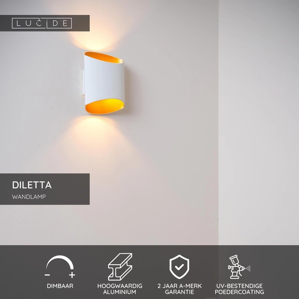 Lampe murale de conception Diletta Blanc Lucide 5411212093561