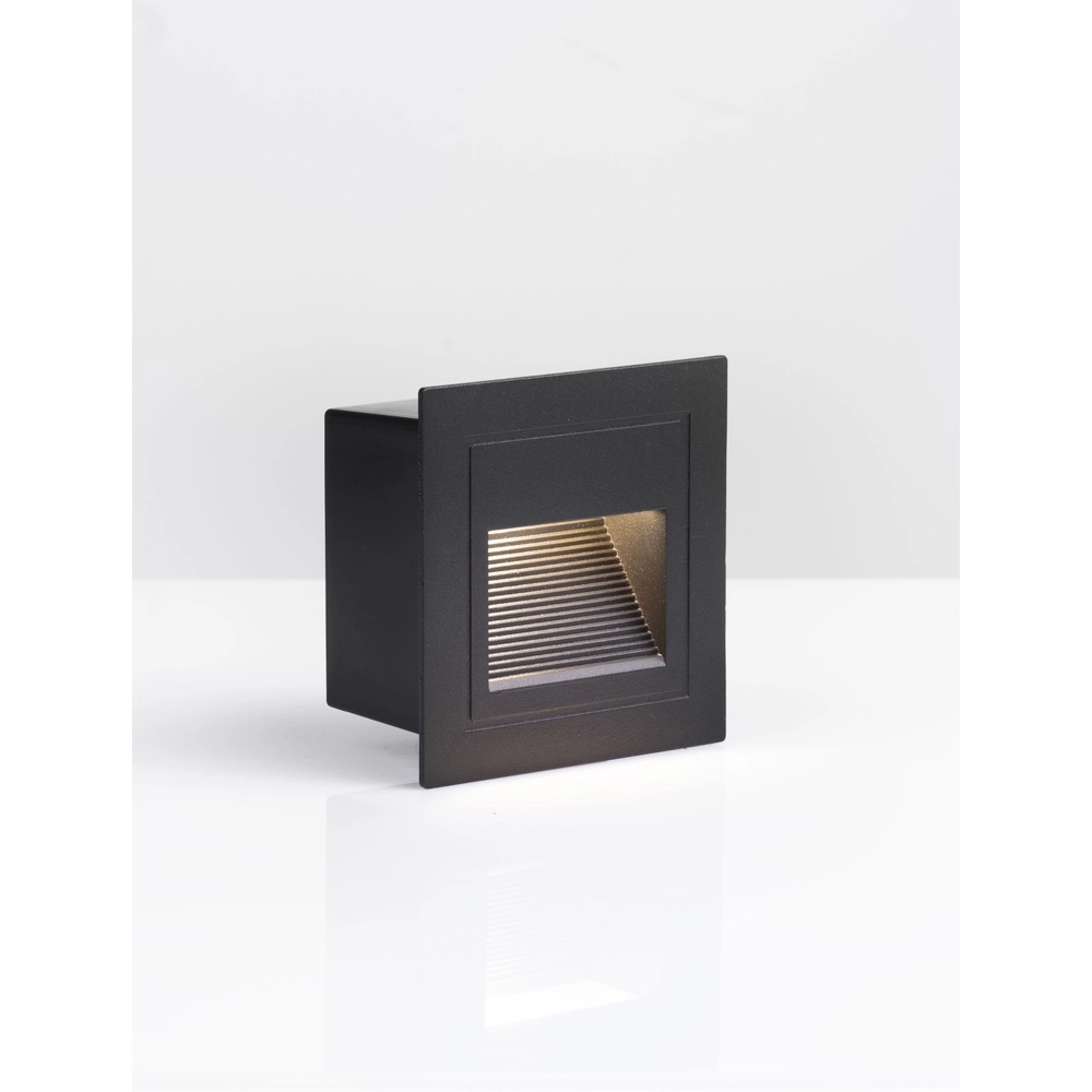 Luminaire encastré carré Mono noir Lyora 5212017471895