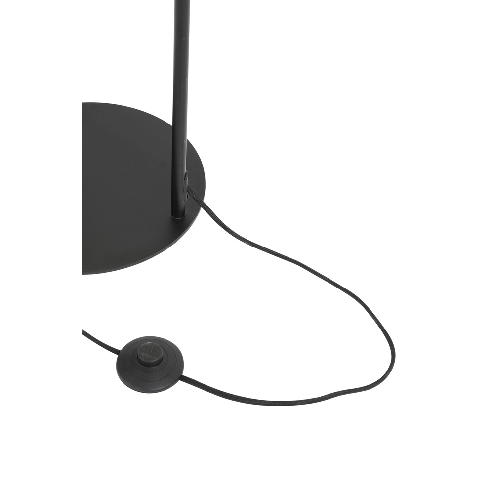 Lampe de pied Lekar avec du verre fumé et de l’or Light & Living 8717807601430