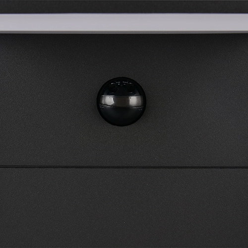 Lampe de jardin moderne Ravi anthracite avec capteur 50 cm Trio 4017807686913