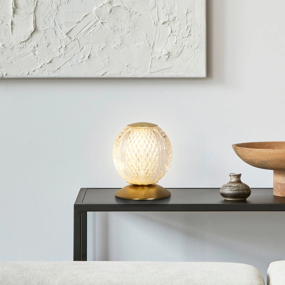 Lampe de table orientale Allure Ø 11cm Searchlight 5053423274003