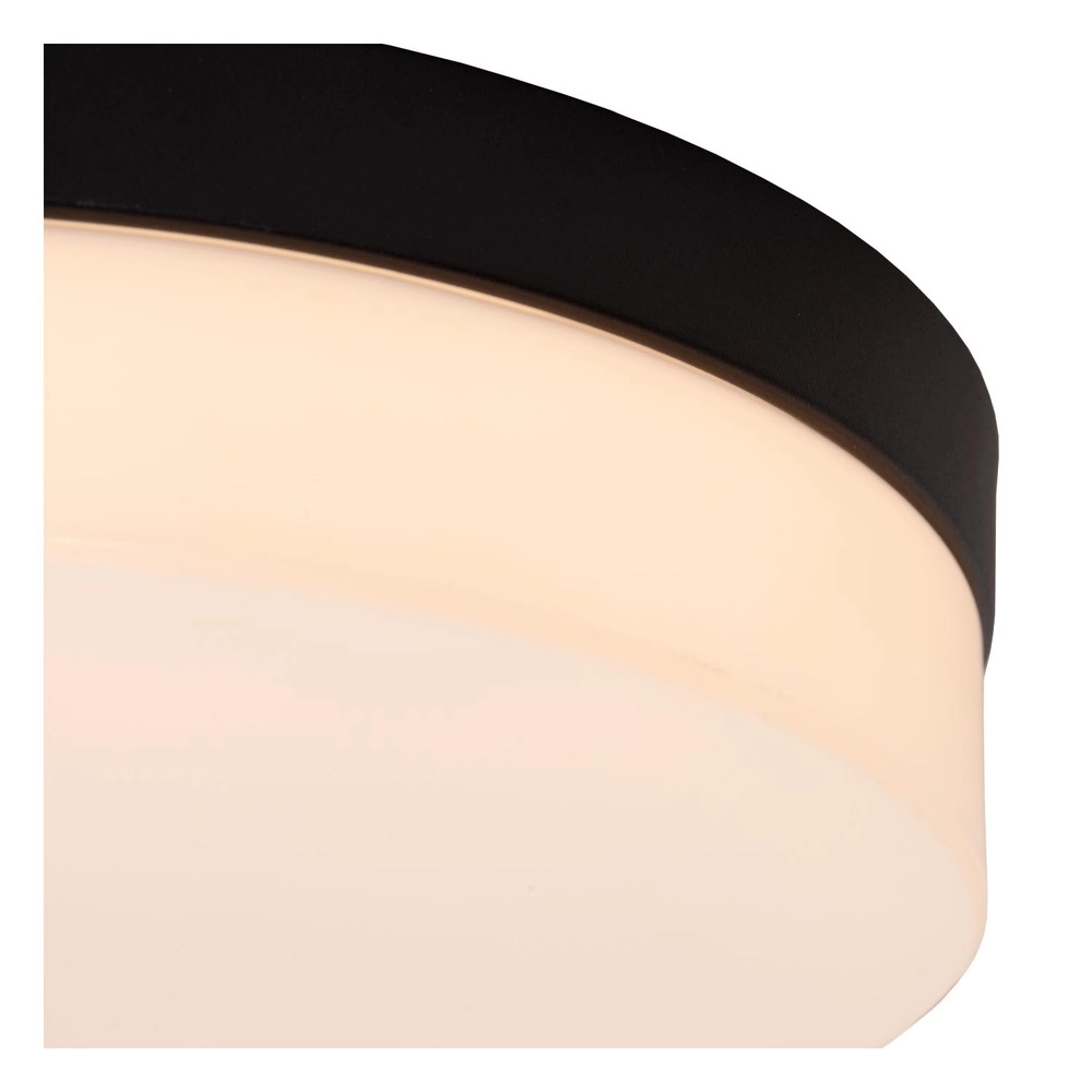 Éclairage de plafond Biskit Ø 40cm - IP44 noir Lucide 5411212792198