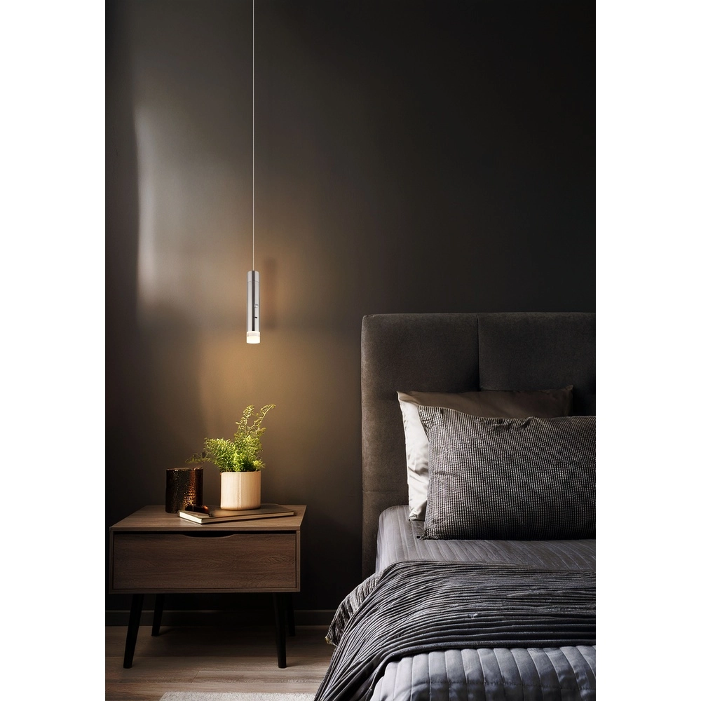 Lampe suspendue élégante Pelo nickel Globo 9007371575824