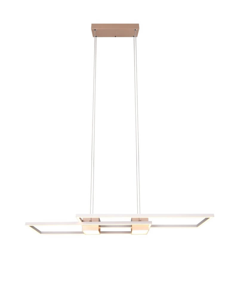 Lampe suspendue LED pour bureau Albany cuivre rouge Trio 4017807610352