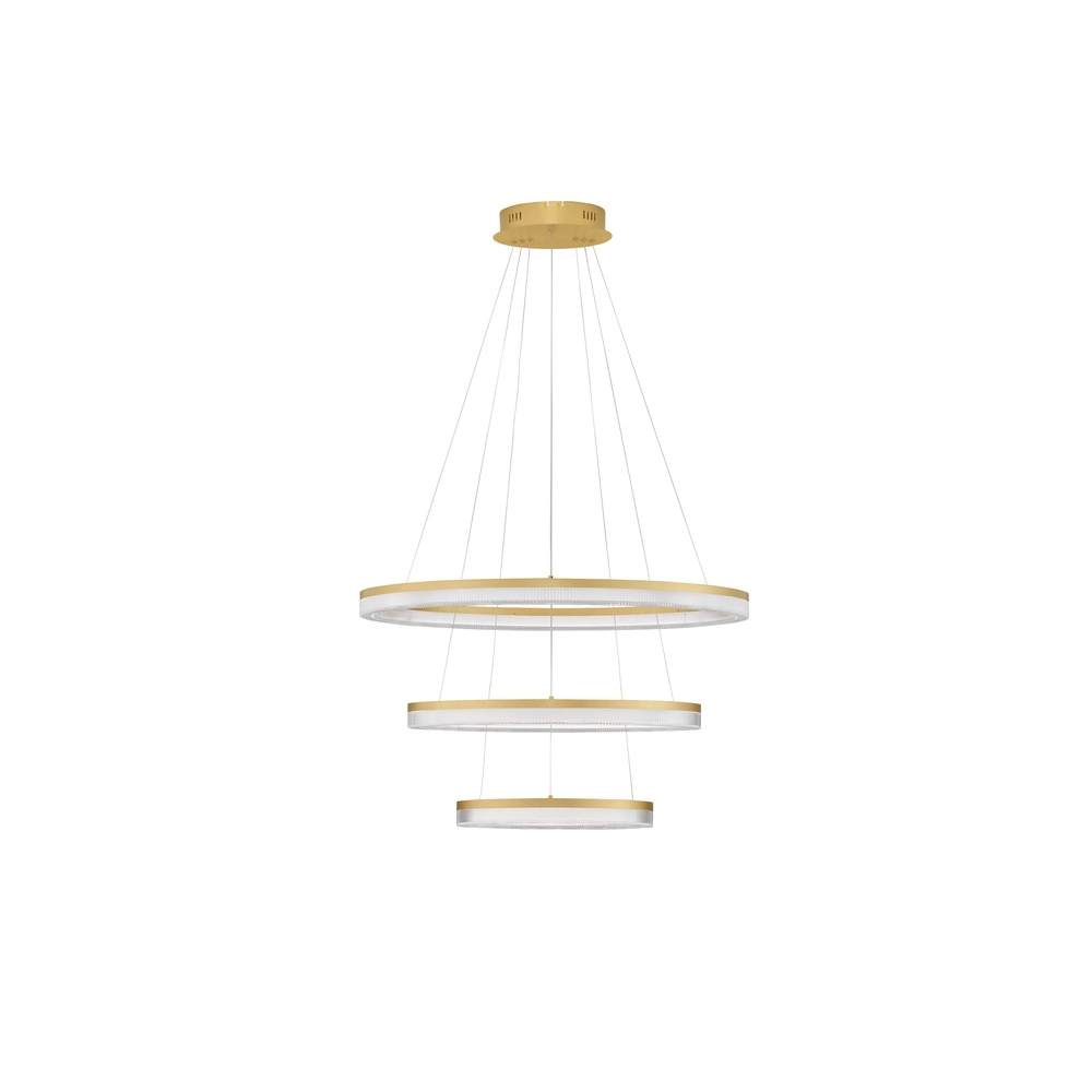 Suspension dorée Luana 3 lumières Lyora 5212017479679