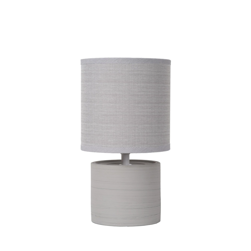 Lampe de table grise Greasby Ø 14cm
