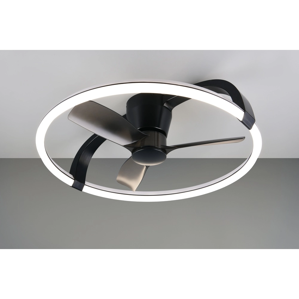 Ventilateur de maison intelligente Stockholm noir Ø 73,5 Tuya Trio 4017807693133