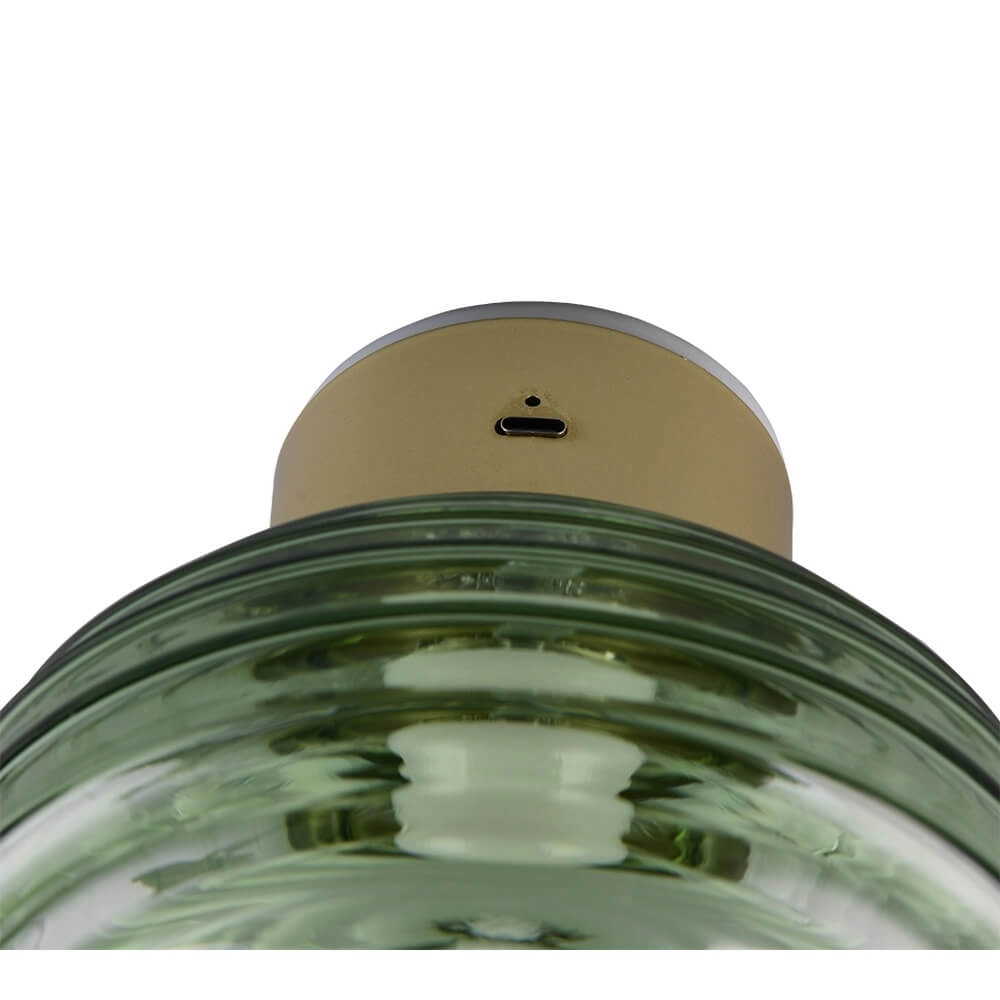 Applique murale Earl Verre vert rechargeable Trio 4017807643459