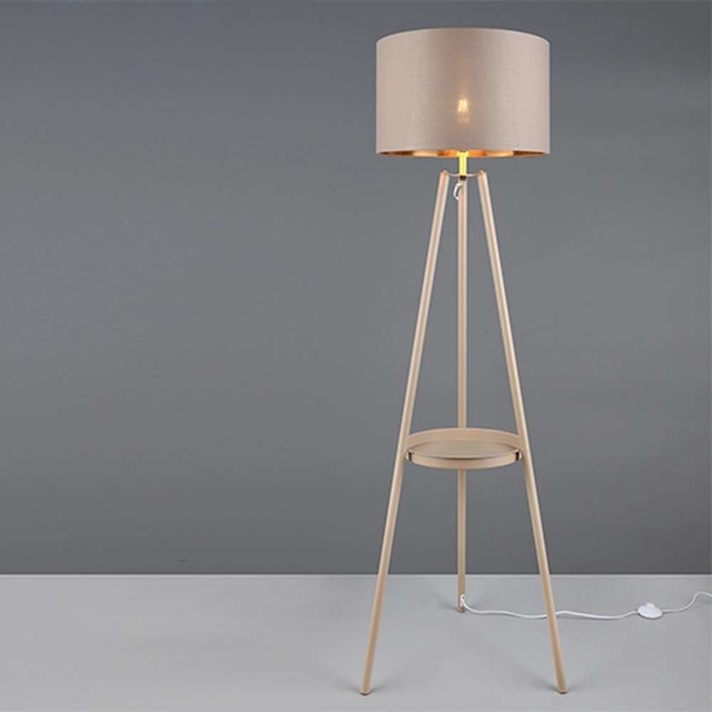 Lampe de pied Colette brun sable Trio 4017807715422