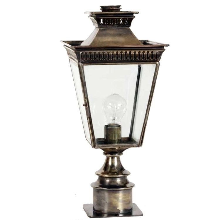 Lampadaire rural Pagoda Short Pillar fait main - cuivre antique (ant) Limehouse 8716803506961