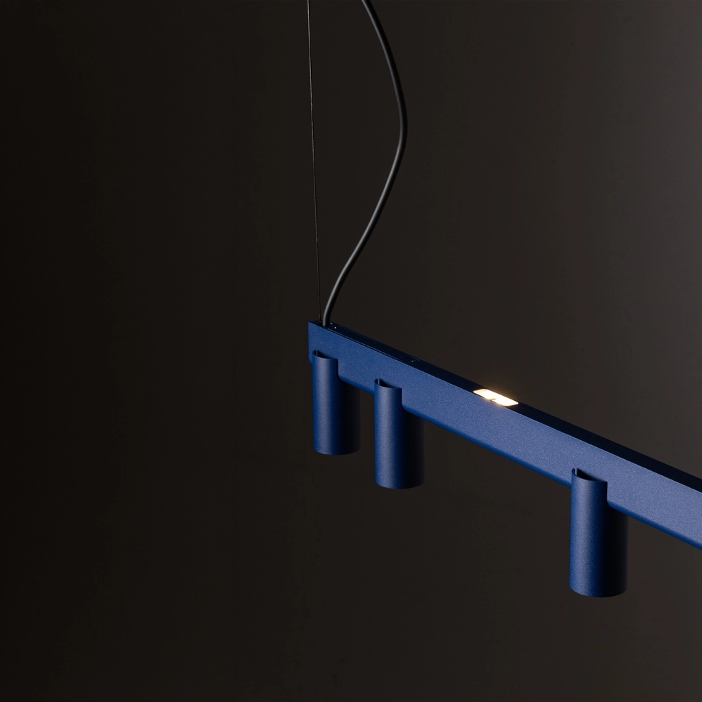 Lampe pendante de conception Fourty Bleu marine 8 clairs Lyora 5903139122900