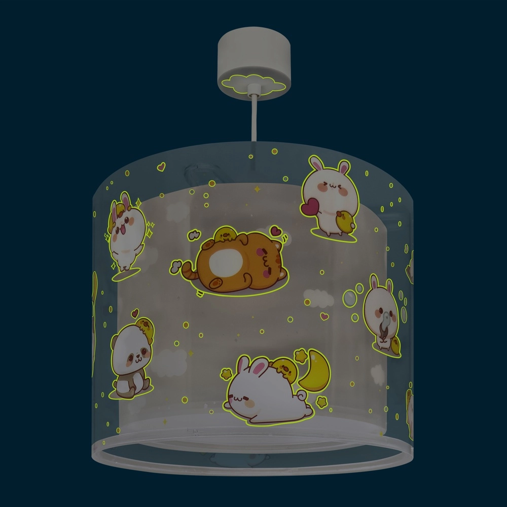 Suspension enfant Kawaii Friends Gris lueur dans le noir Dalber 8420406417622