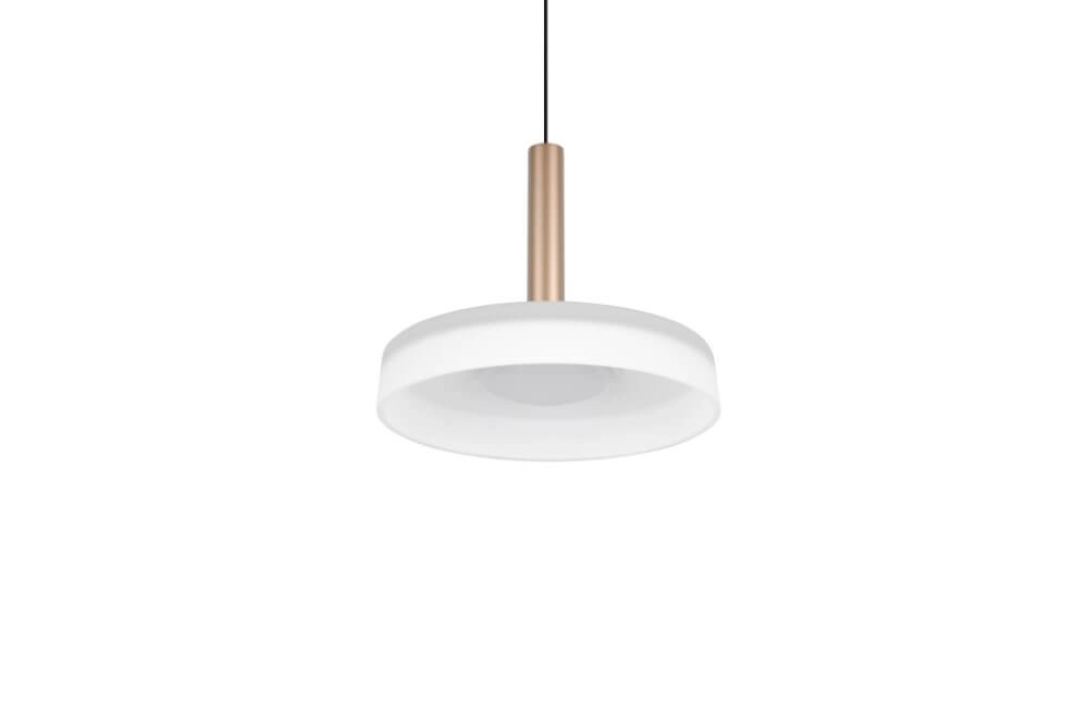 Lampe suspendue LED Celeste Ø 22cm - verre blanc Trio 4017807627381