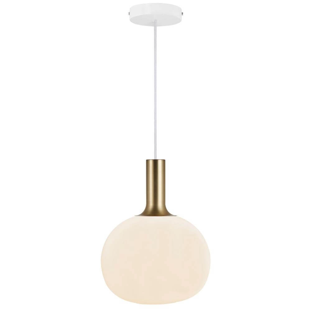 Suspension en verre Alton boule Ø 25cm blanc Nordlux 5701581413887