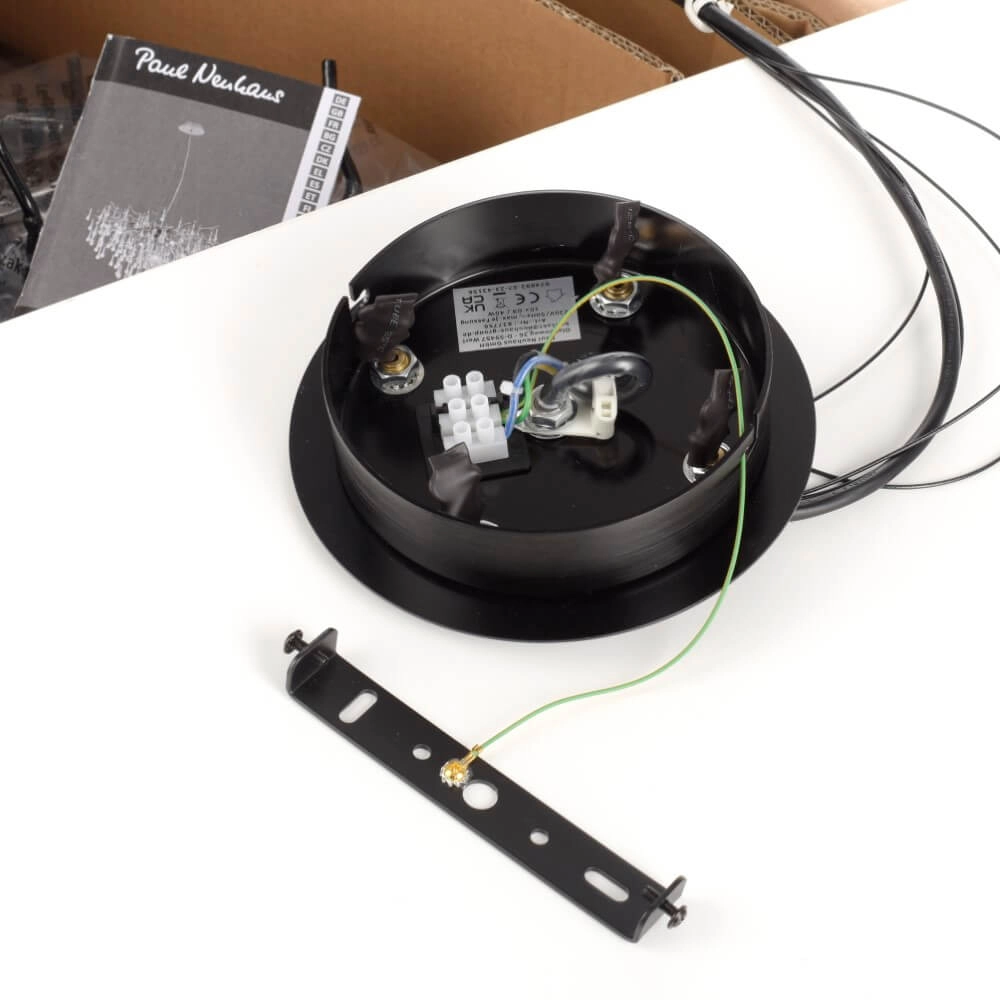 Grand lustre Icicle noir Paul Neuhaus 4012248377543