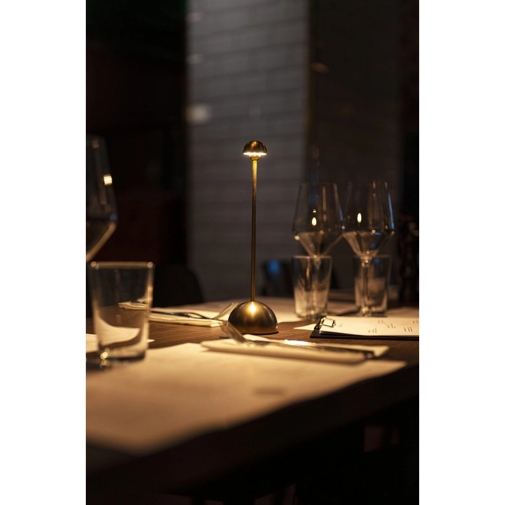 Lampe de table dorée Bandol Rechargeable KonstSmide 7318300030409