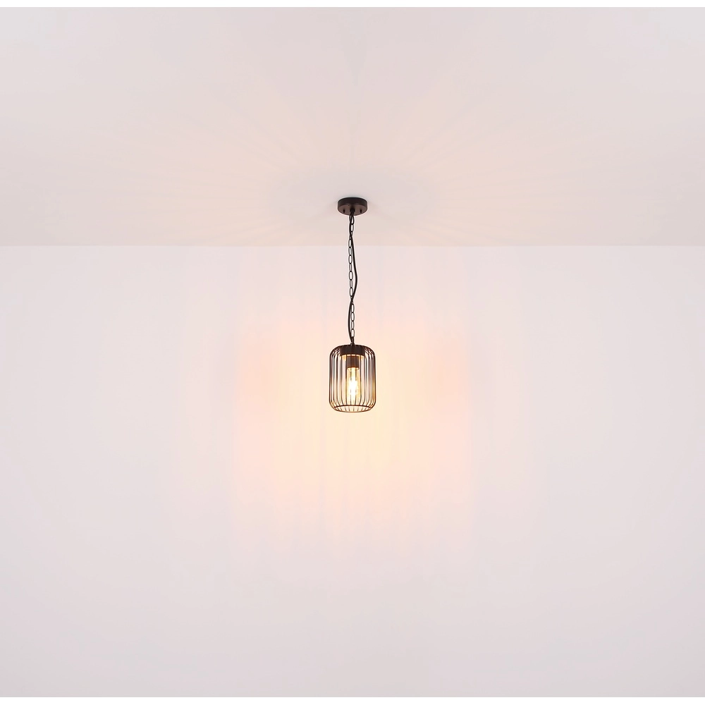 Lampe suspendue Nina Noir pour l’extérieur Globo 9007371435340