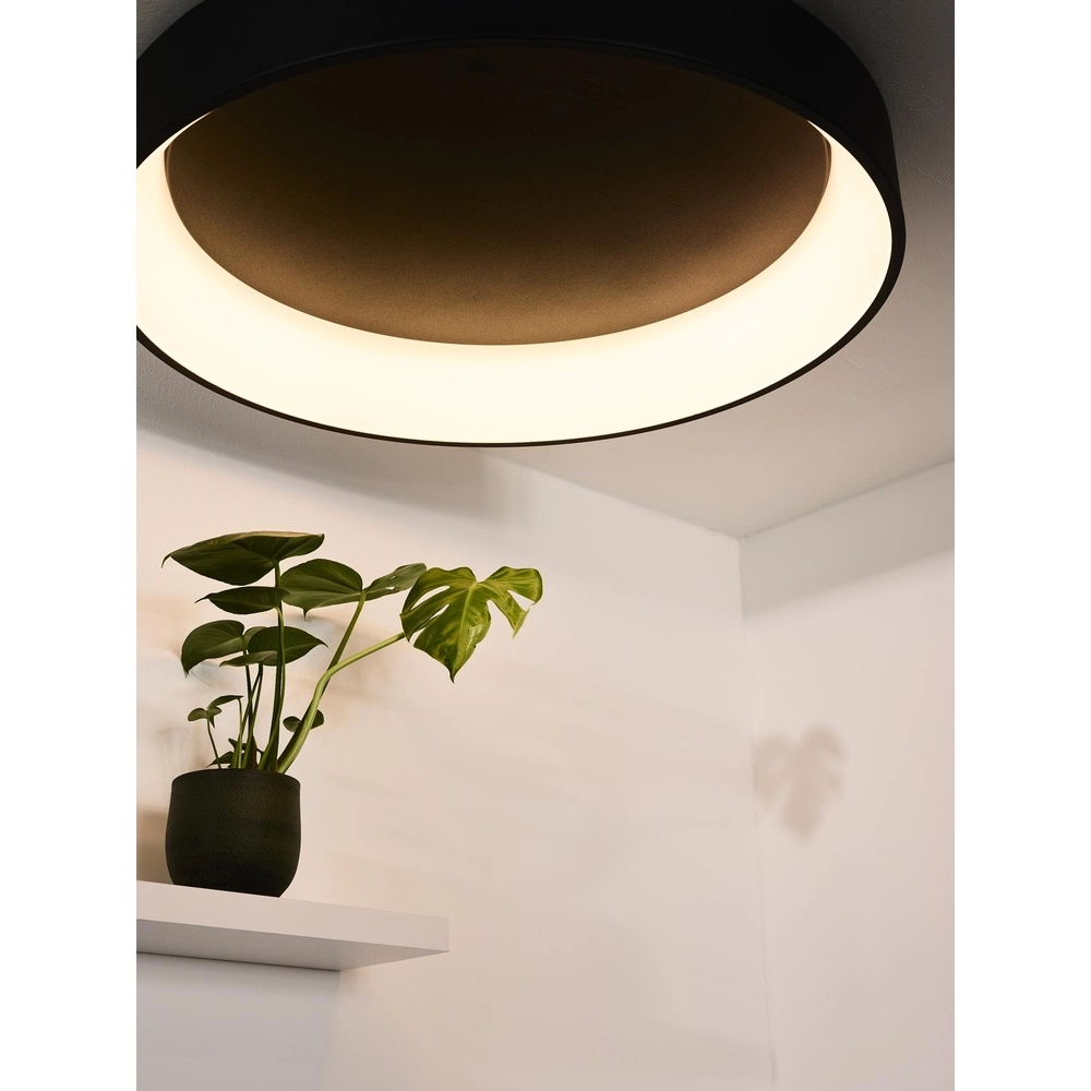 Éclairage de plafond Talowe Led Ø 80 cm noir Lucide 5411212460660