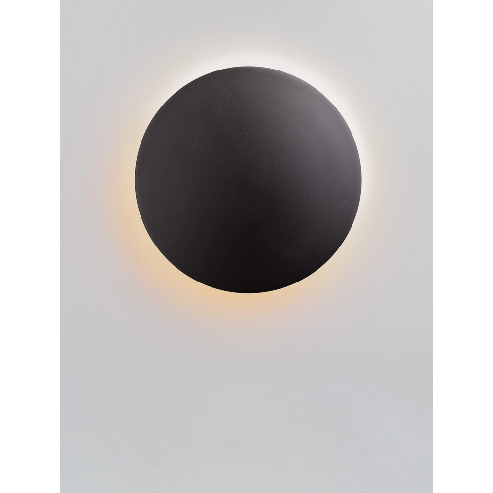 Applique murale ronde Copper noir Ø 30cm Lyora 5212017447388