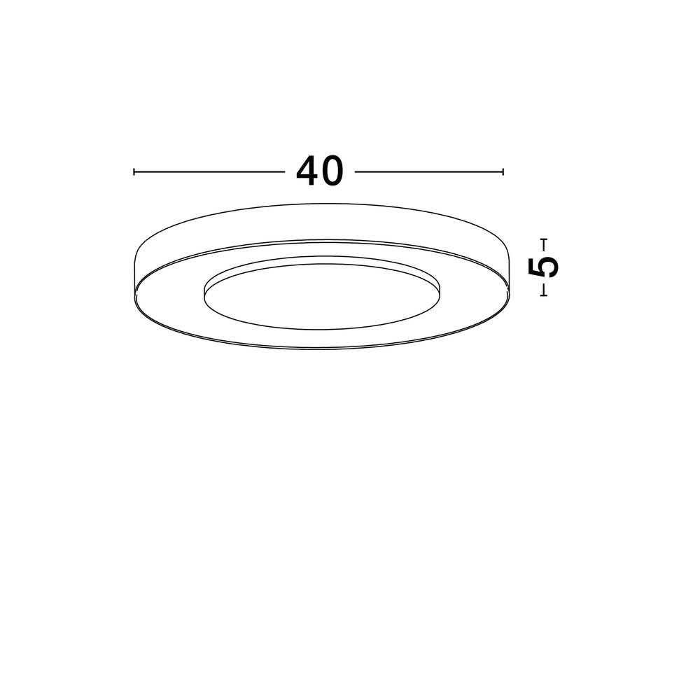 Plafonnier Pada noir Ø 40cm Lyora 5212017463302