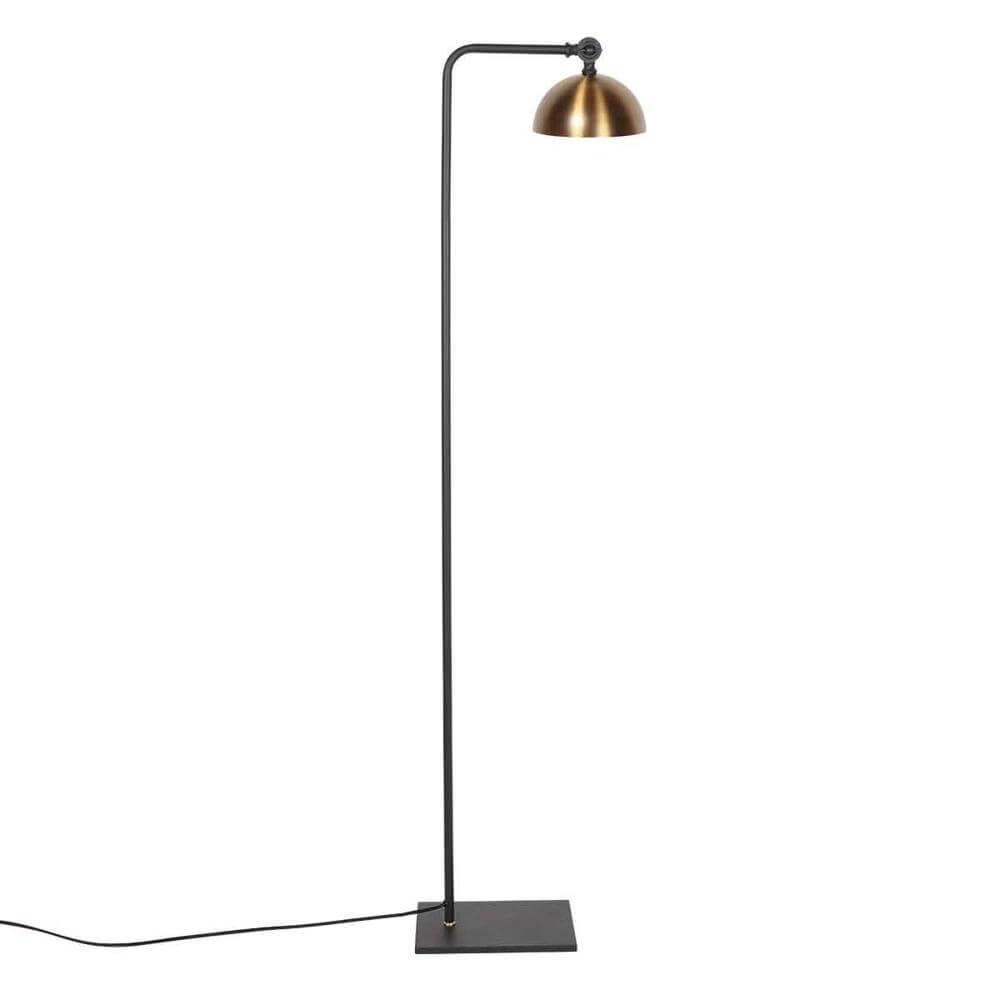 Lampadaire Pintino noir avec bronze Steinhauer 8712746176490