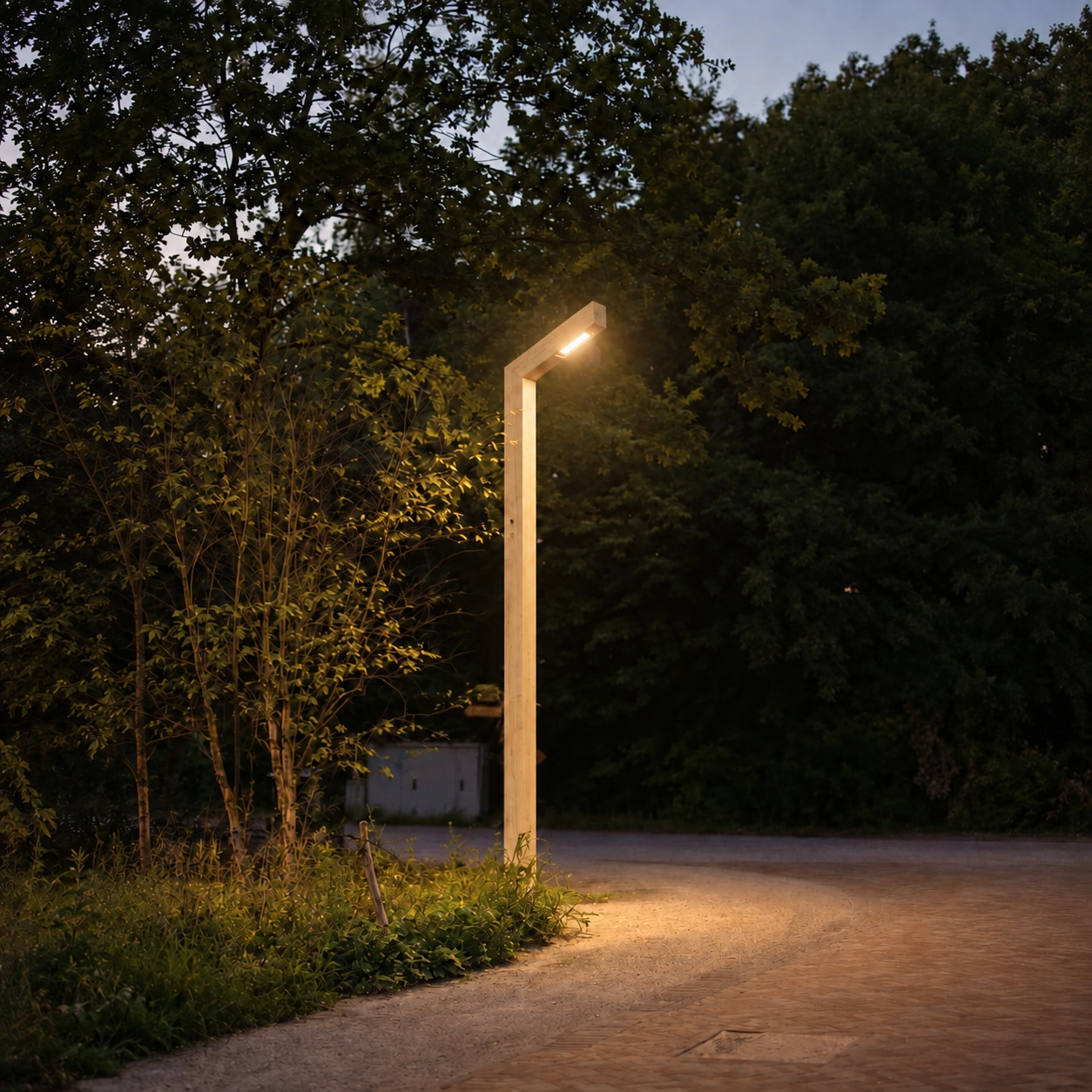 Lampadaire en bois Strato Accoya - 3M - 3000K