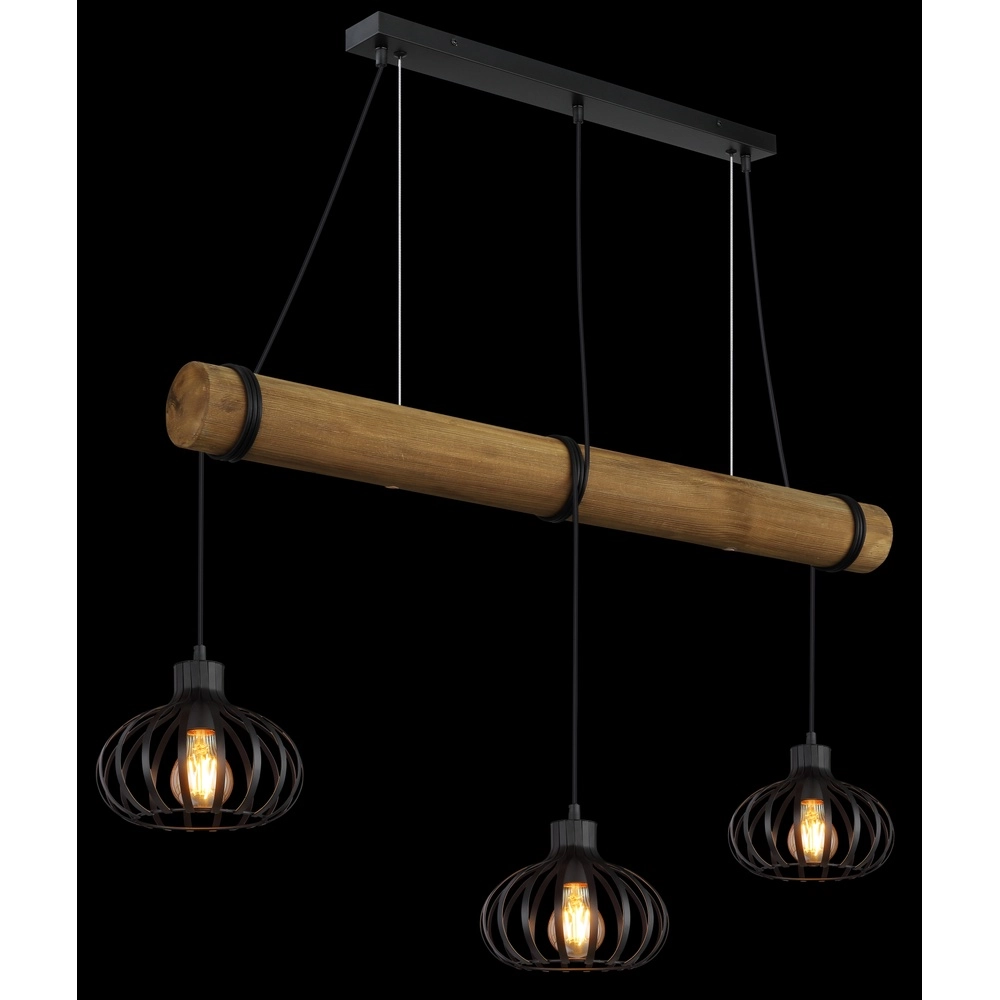 Lampe pendante à 3 lampes Caldwell Table à manger Globo 9007371589586