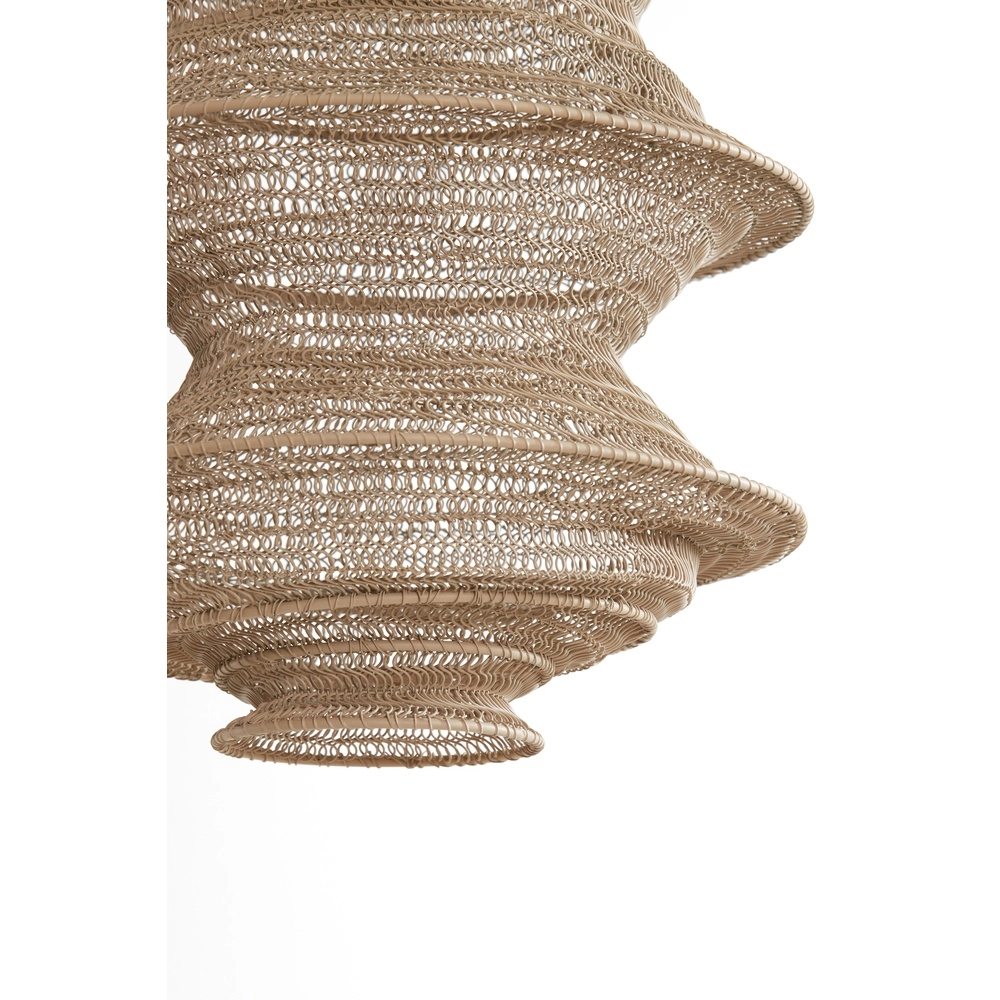 Lampe suspendue en filet métallique Nakisha Ø 31cm - sable Light & Living 8717807694999