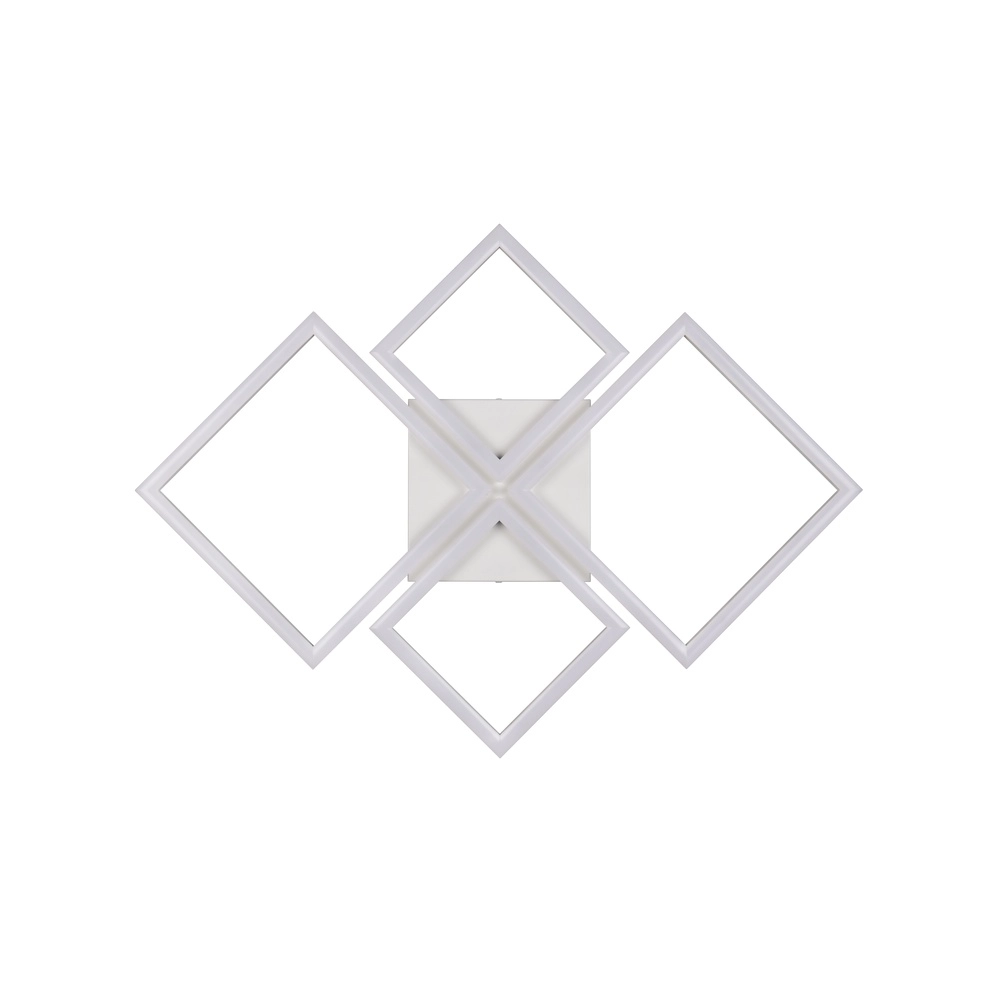 Lampe de plafond moderne Quilo Blanc carré Trio 4017807704235