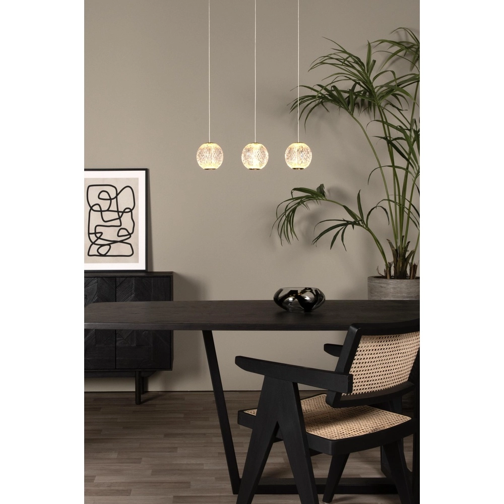 Lampe pendante dorée Cintra 3-lumière Lucide 5411212134387