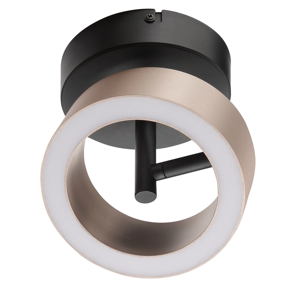 Lampe de plafond Axion Noir avec brun Brilliant 4004353477157