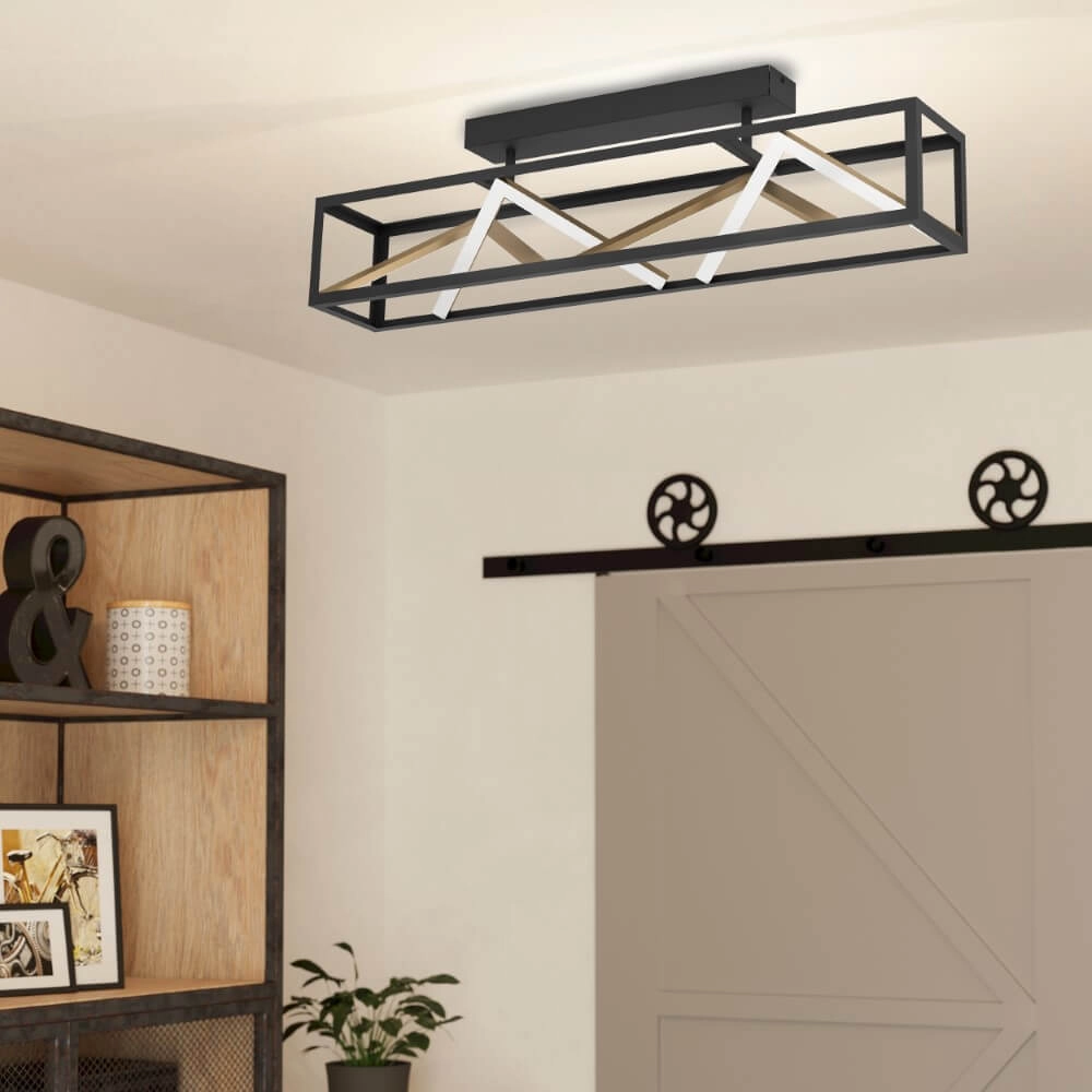 Plafonnier design Penela noir avec de l'or Stars of Light 9008606313747