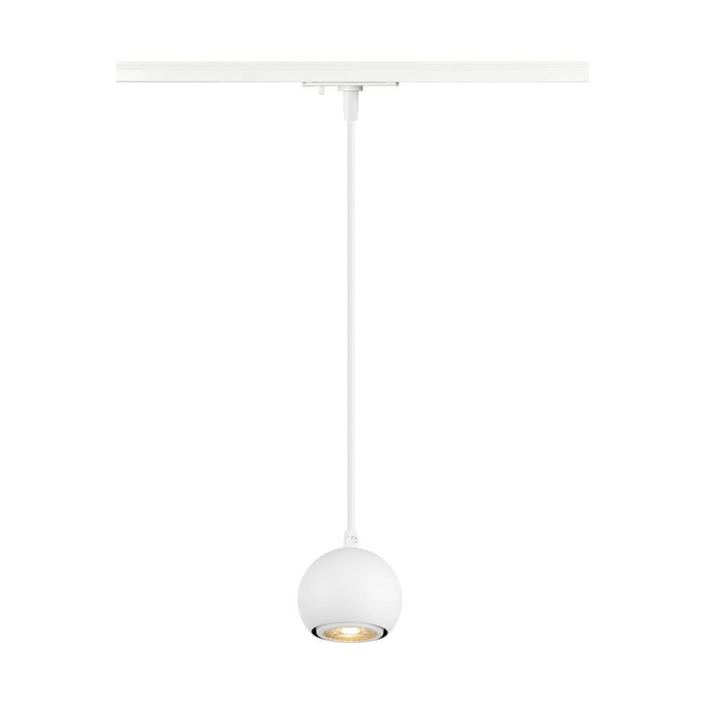 Suspension pour rail Light Eye 90 blanc 1 phase Ø 9cm