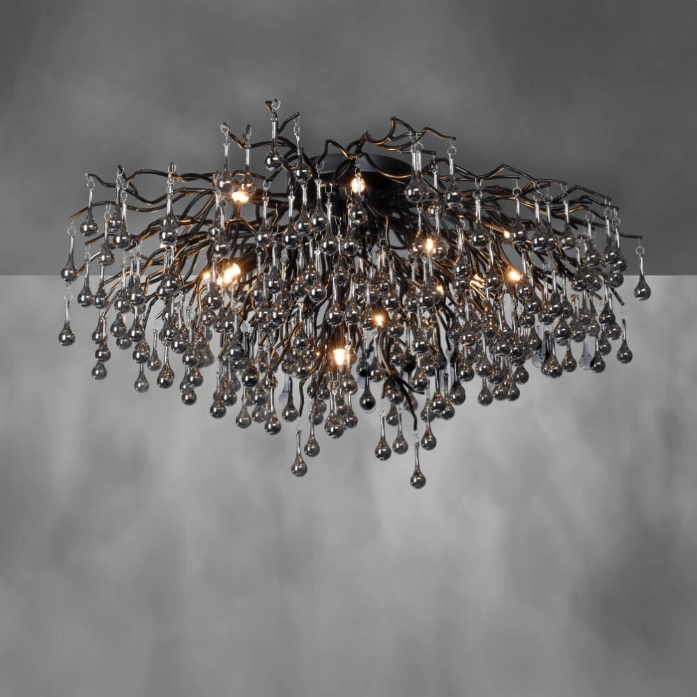 Lustre Icicle noir 100cm Paul Neuhaus 4012248377581