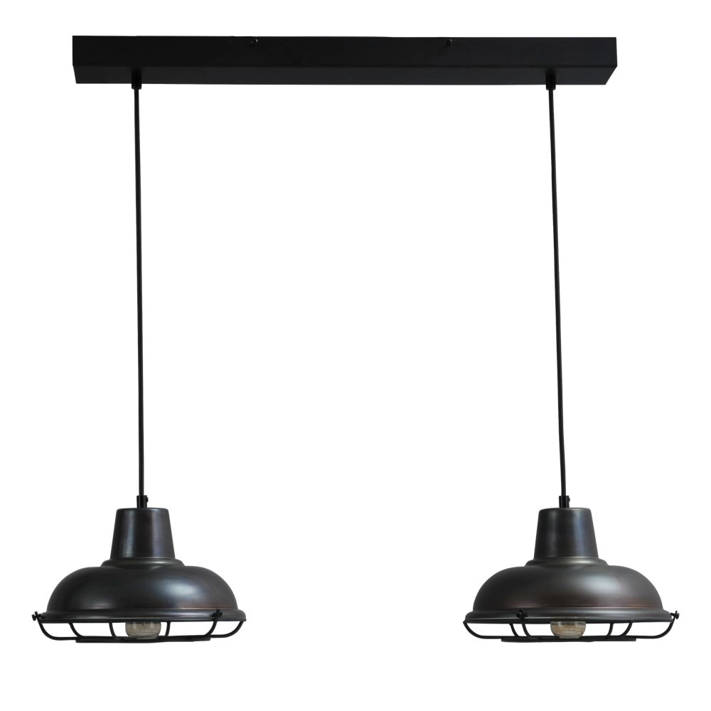 Lampe de salle à manger Industria 2x26 Rural