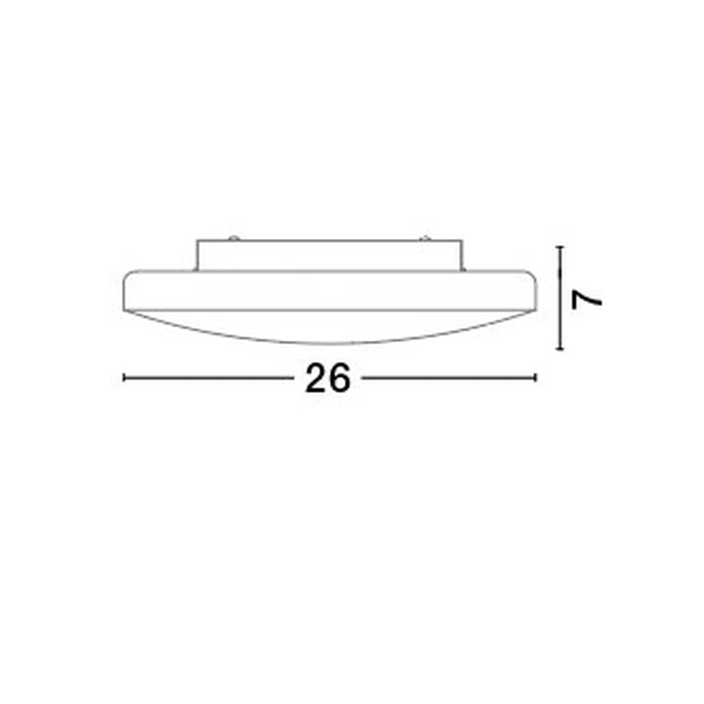 Plafonnier Ivi Ø 26cm blanc Lyora 5212017405760